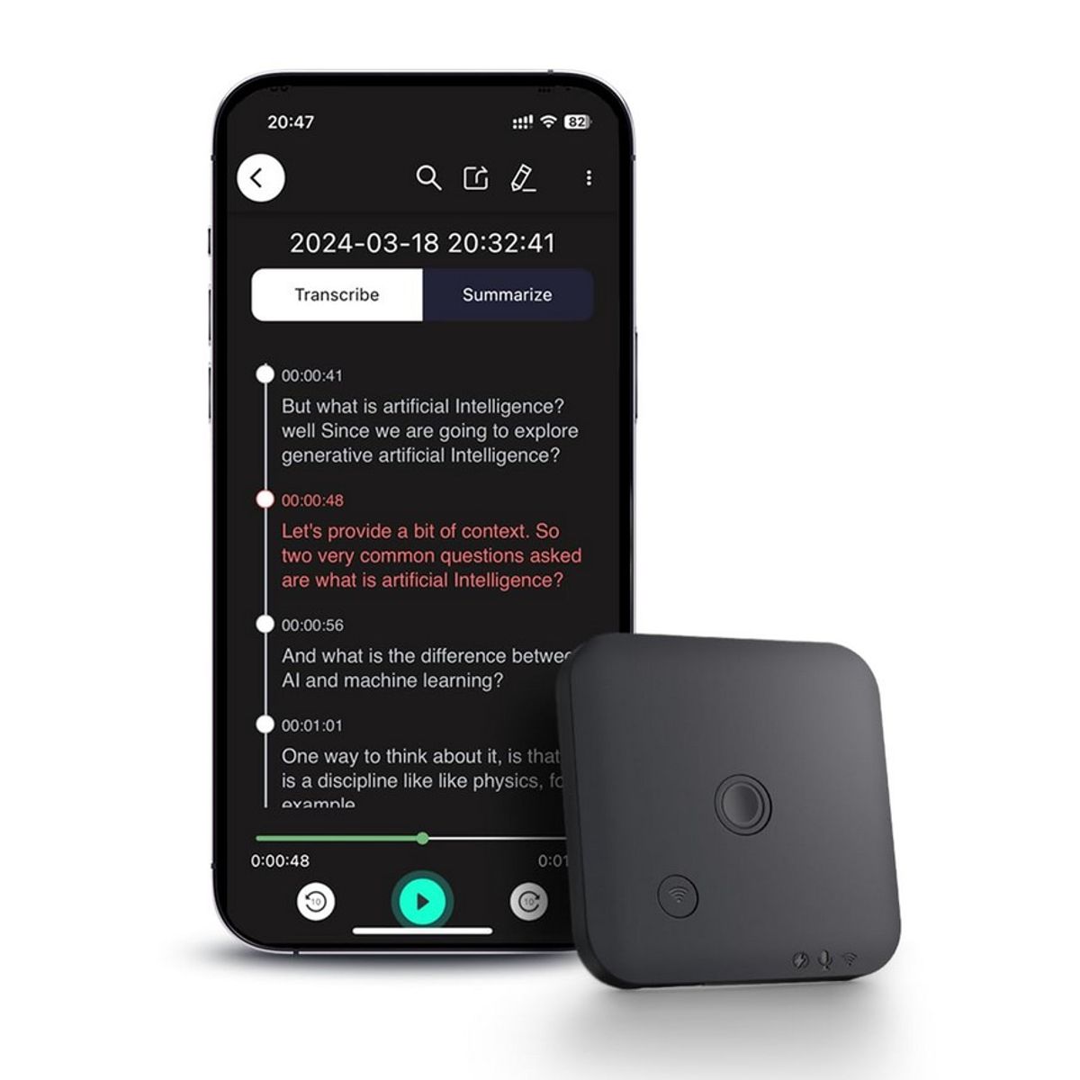 OEM - Grabadora De Llamadas y Voz - Con inteligencia Artificial - Magnetico