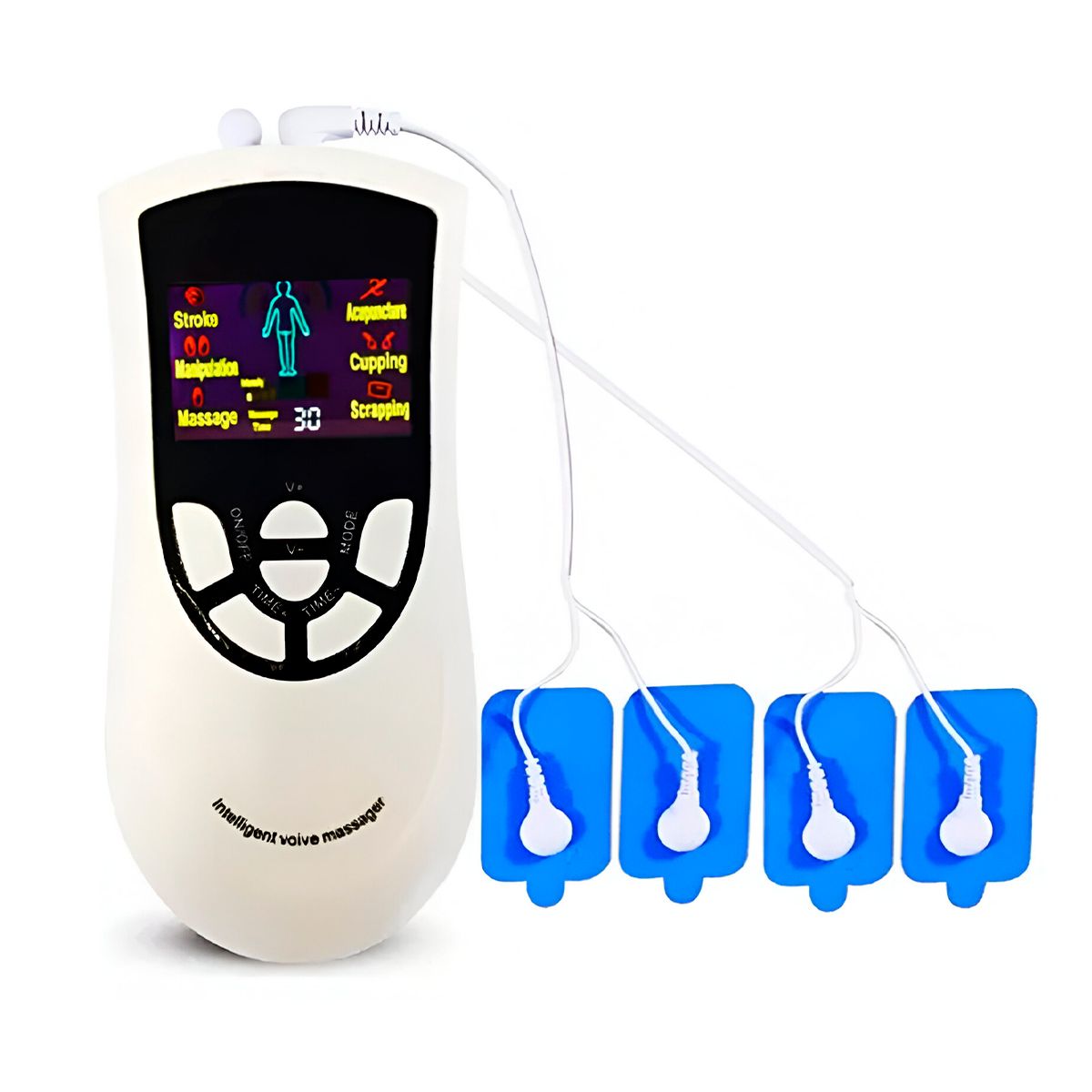 GENERICO - Electroestimulador Muscular Gimnasia Pasiva 4 Parches