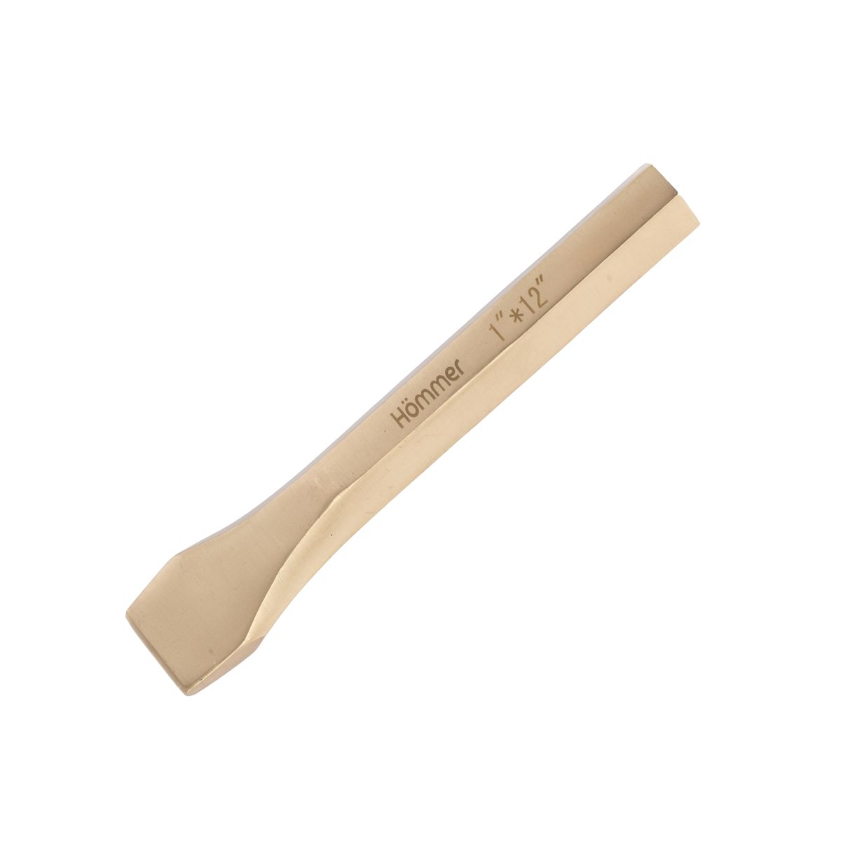 HOMMER - Cincel Plano Hexagonal de Bronce de 1X12