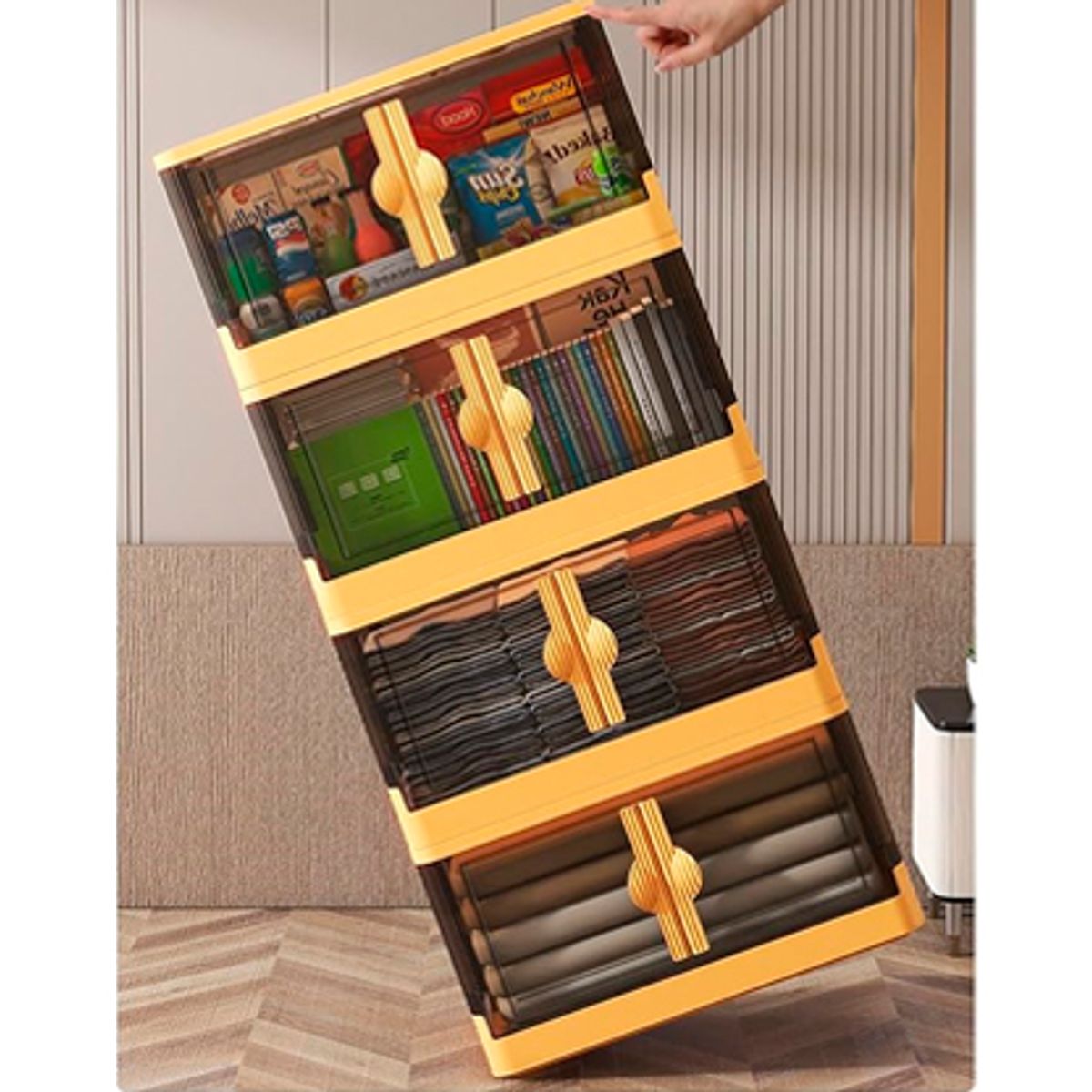 WELL BEING - Gabinete con ruedas 4 Niveles / organizador multifunción 4 Niveles