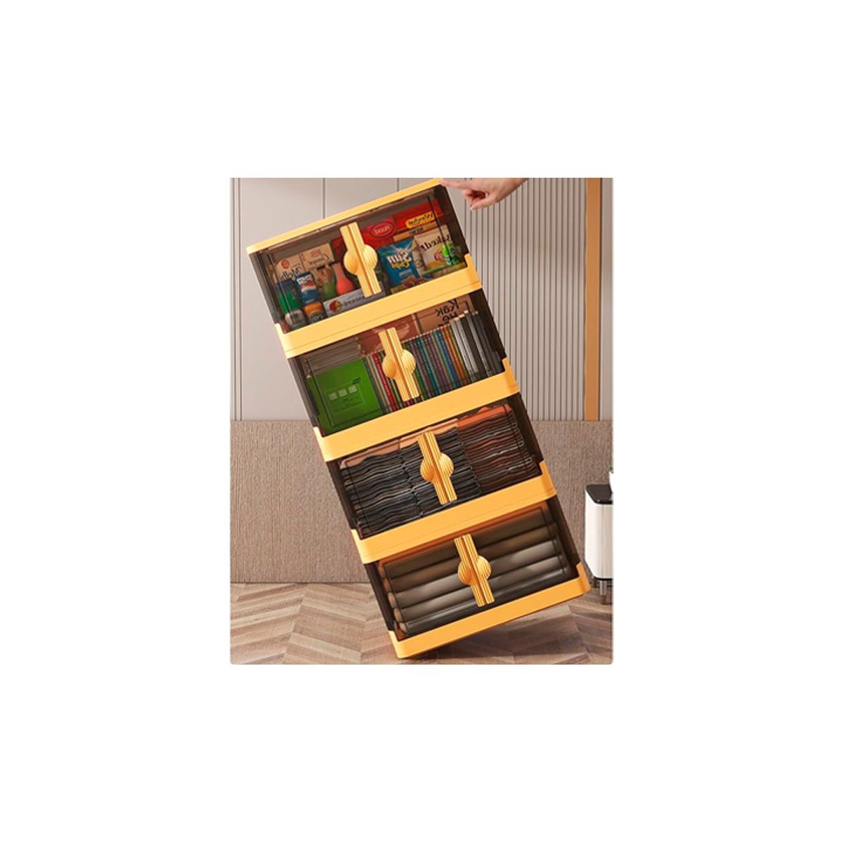 WELL BEING - Gabinete con ruedas 4 Niveles / organizador multifunción 4 Niveles