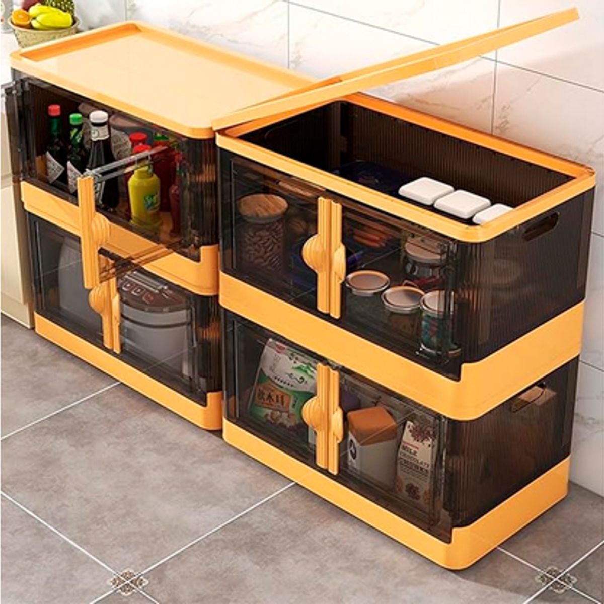 WELL BEING - Gabinete con ruedas 4 Niveles / organizador multifunción 4 Niveles