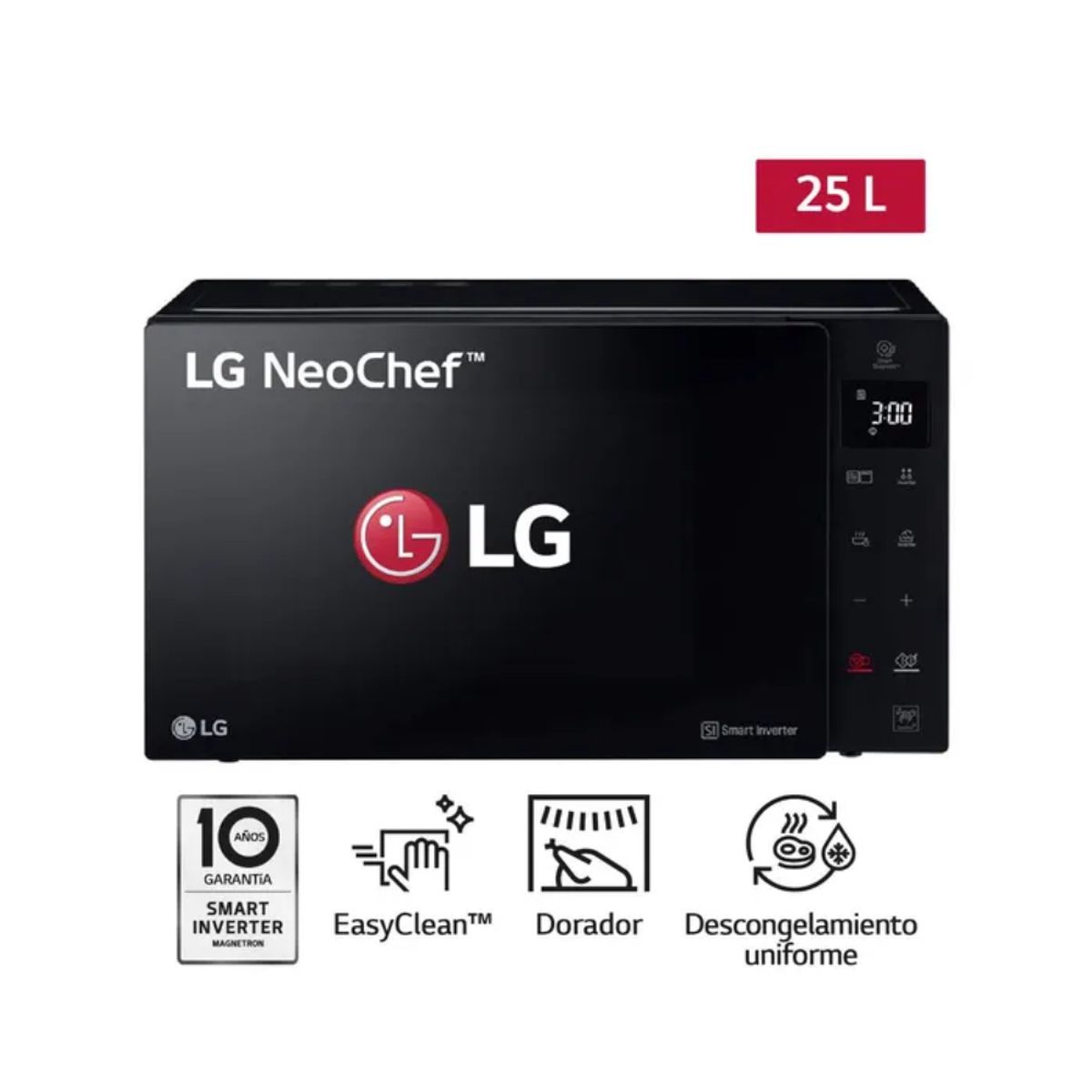 LG - Horno Microonda LG MH6536GIS EasyClean 25L