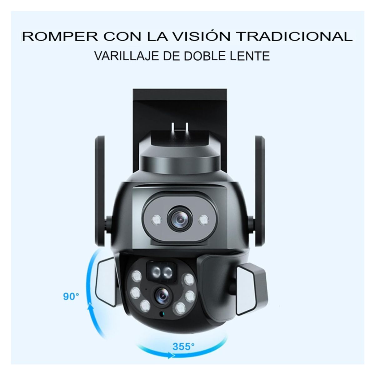 GENERICO - CÁMARAS SEGURIDAD IP WIFI VISION NOCTURNA CON MICROFONO LANTUN Q82 PRO 1080P