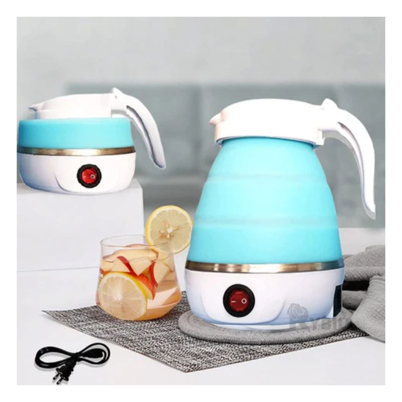 GENERICO - Hervidero Automatico de Agua 600ml Celeste Y+Papel de Regalo