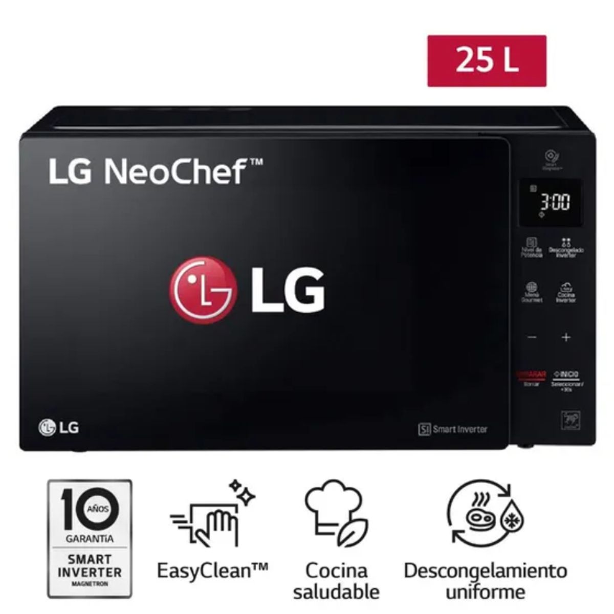 LG - Horno Microondas LG MS2536GIS EasyClean 25L