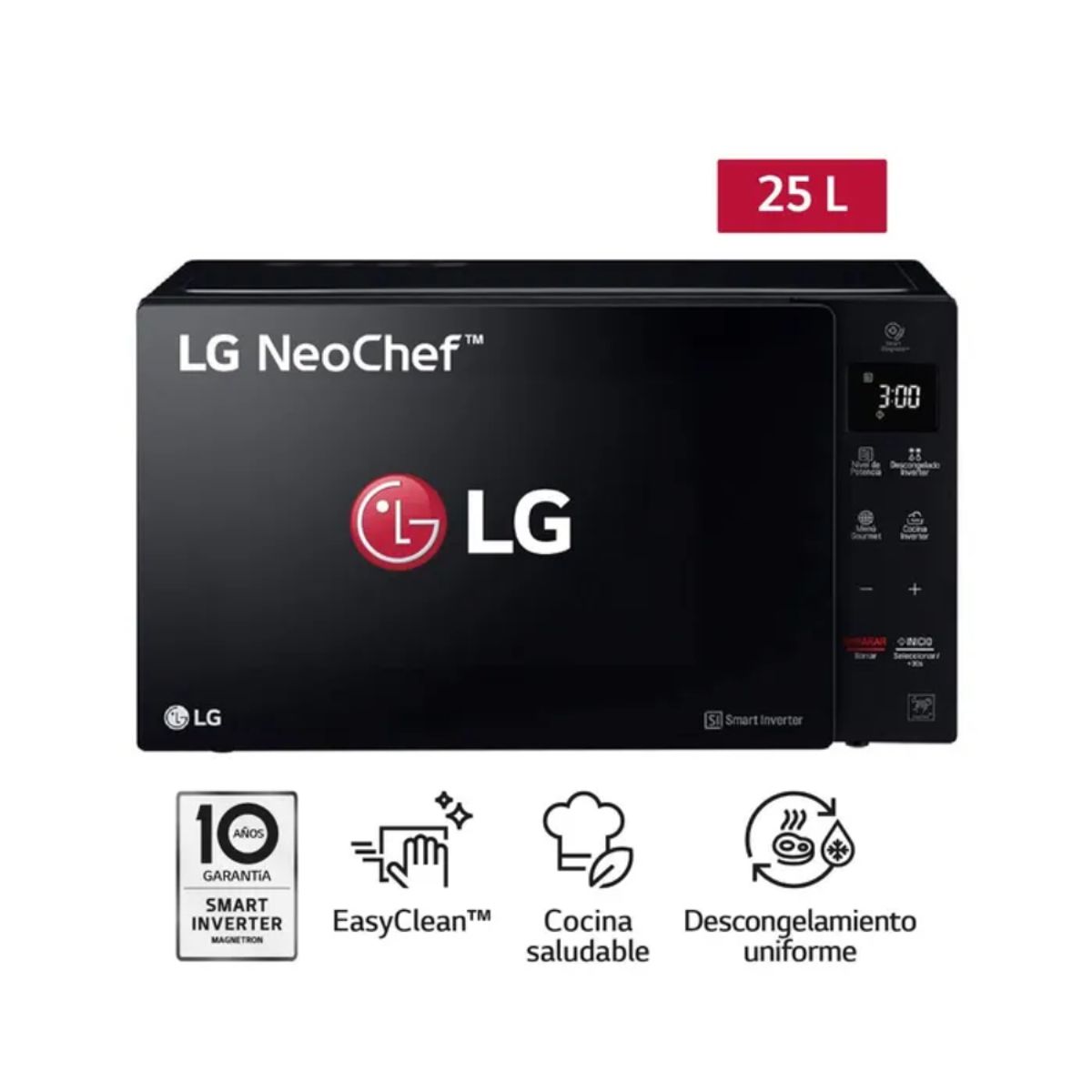 LG - Horno Microondas LG MS2536GIS EasyClean 25L