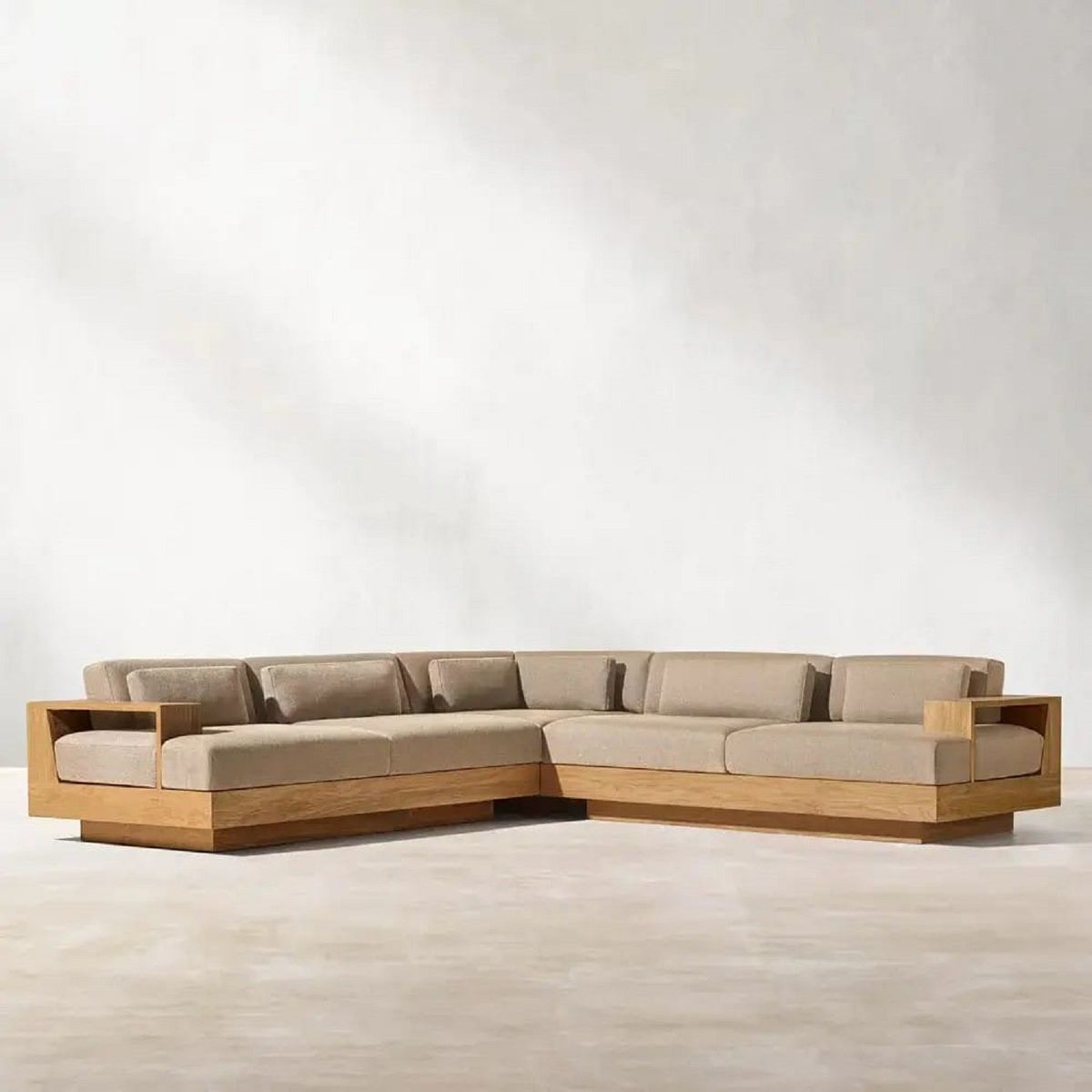 MOBILIARI - MP Sofá Seccional de Terraza Adrianne - Gris Claro