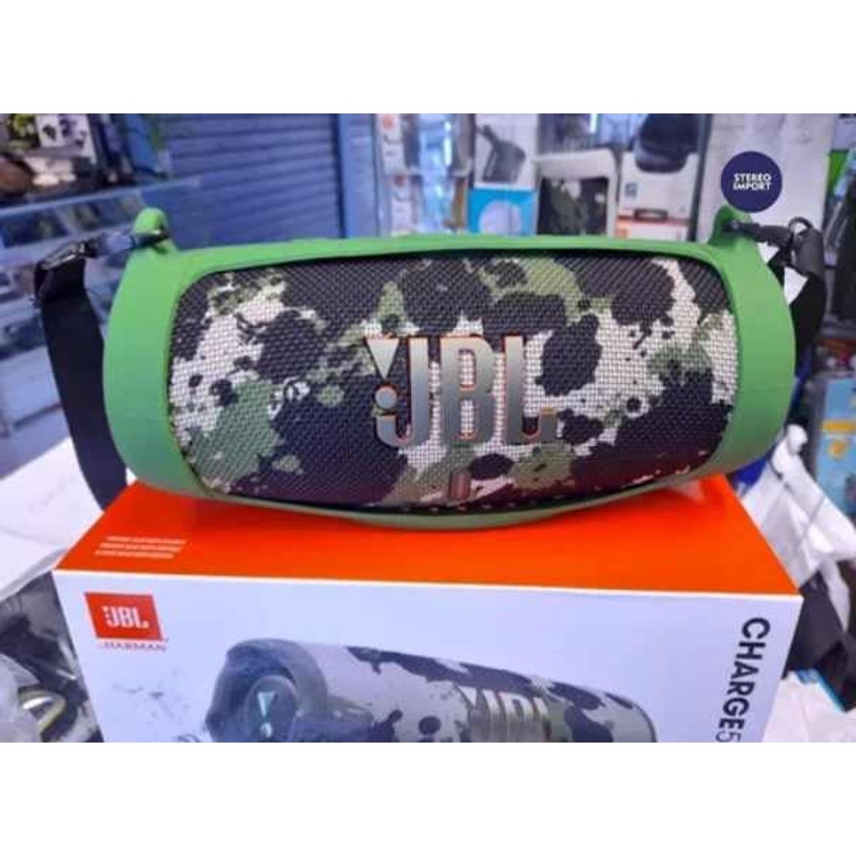 GENERICO - FUNDA  CASE DE SILICONA VERDE PARA JBL CHARGE 5