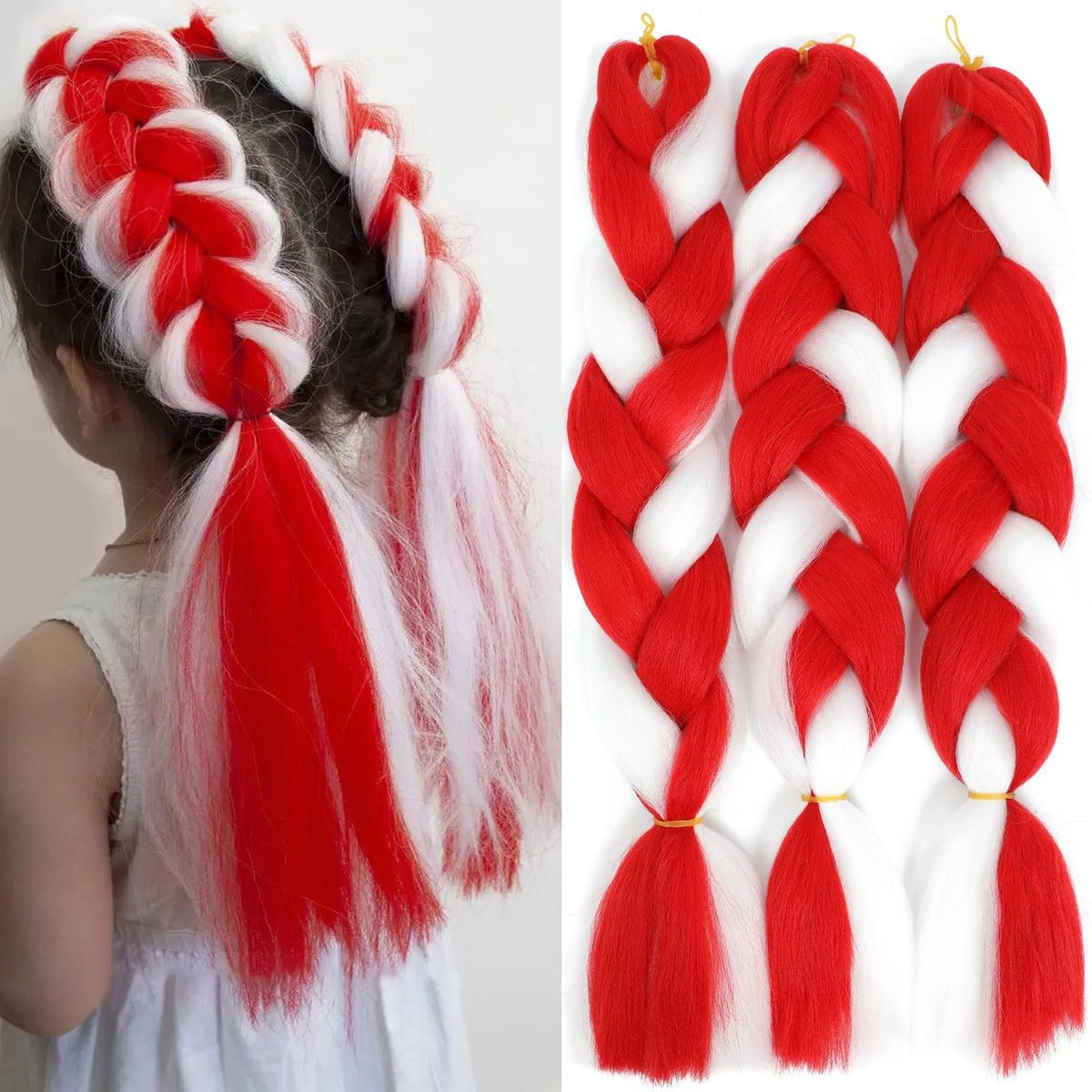 GENERICO - KANEKALON PARA EXTENSIONES Y TRENZAS - BICOLOR - GENERICO