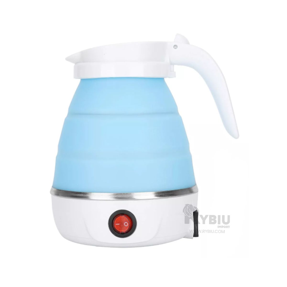 GENERICO - Hervidero Electrico Plegable de Silicona de 600ml en Celeste