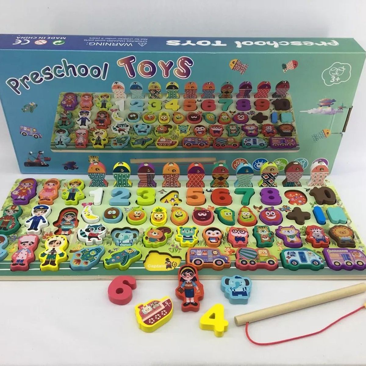 GENERICO - Tablero Montessori Didáctico Multifuncional