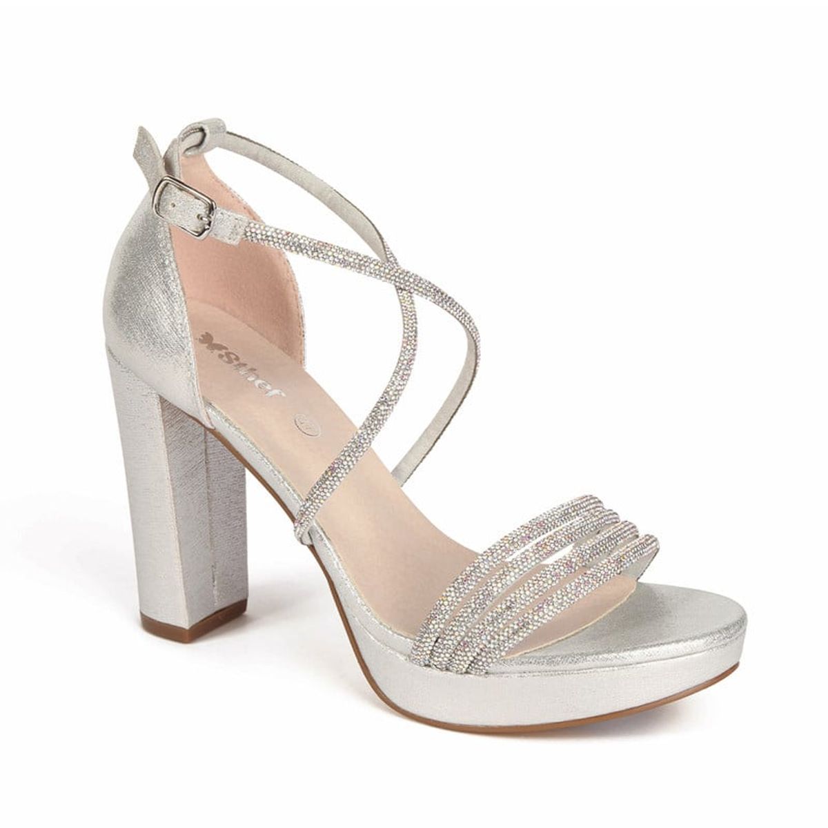 STHEF - Sandalia de Vestir para mujer STHEF - PLATA