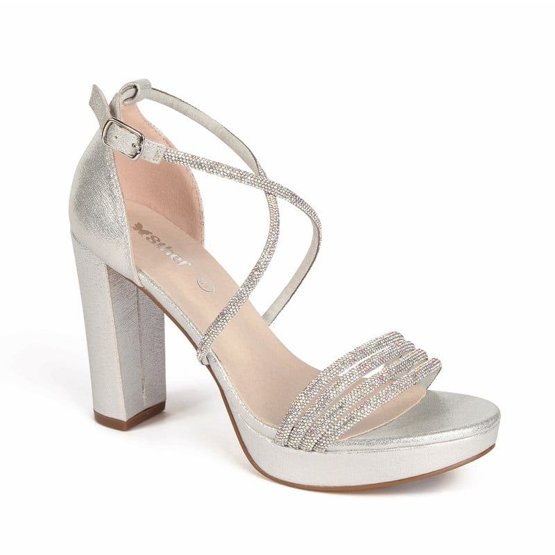 STHEF - Sandalia de Vestir para mujer STHEF - PLATA