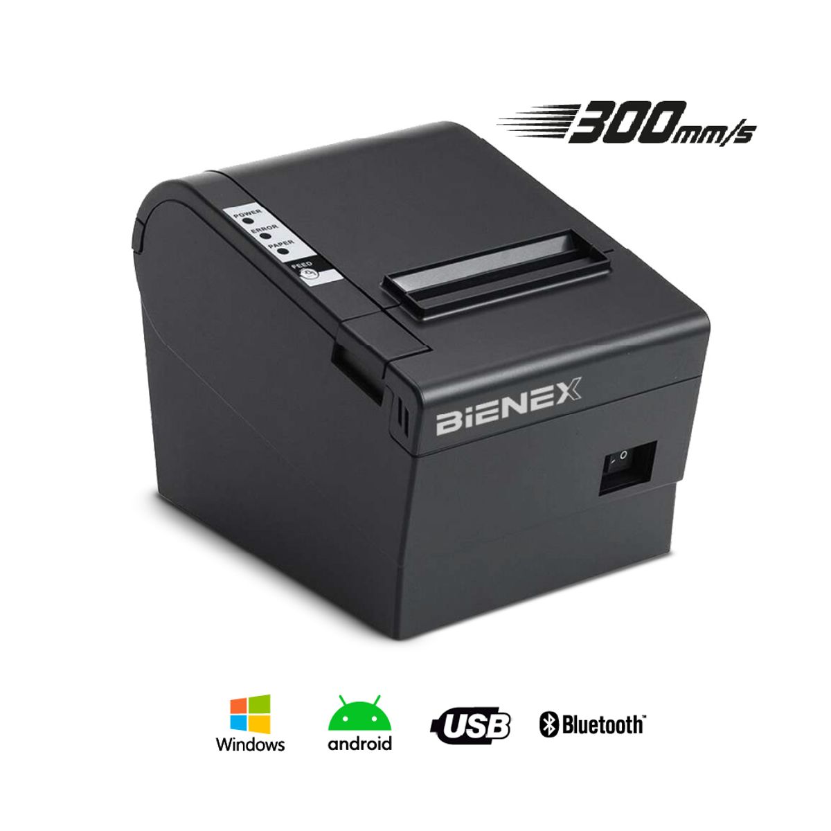 BIENEX - Impresora ticketera termica 80mm BLUETOOTH ETHERNET USB BIENEX 80mm