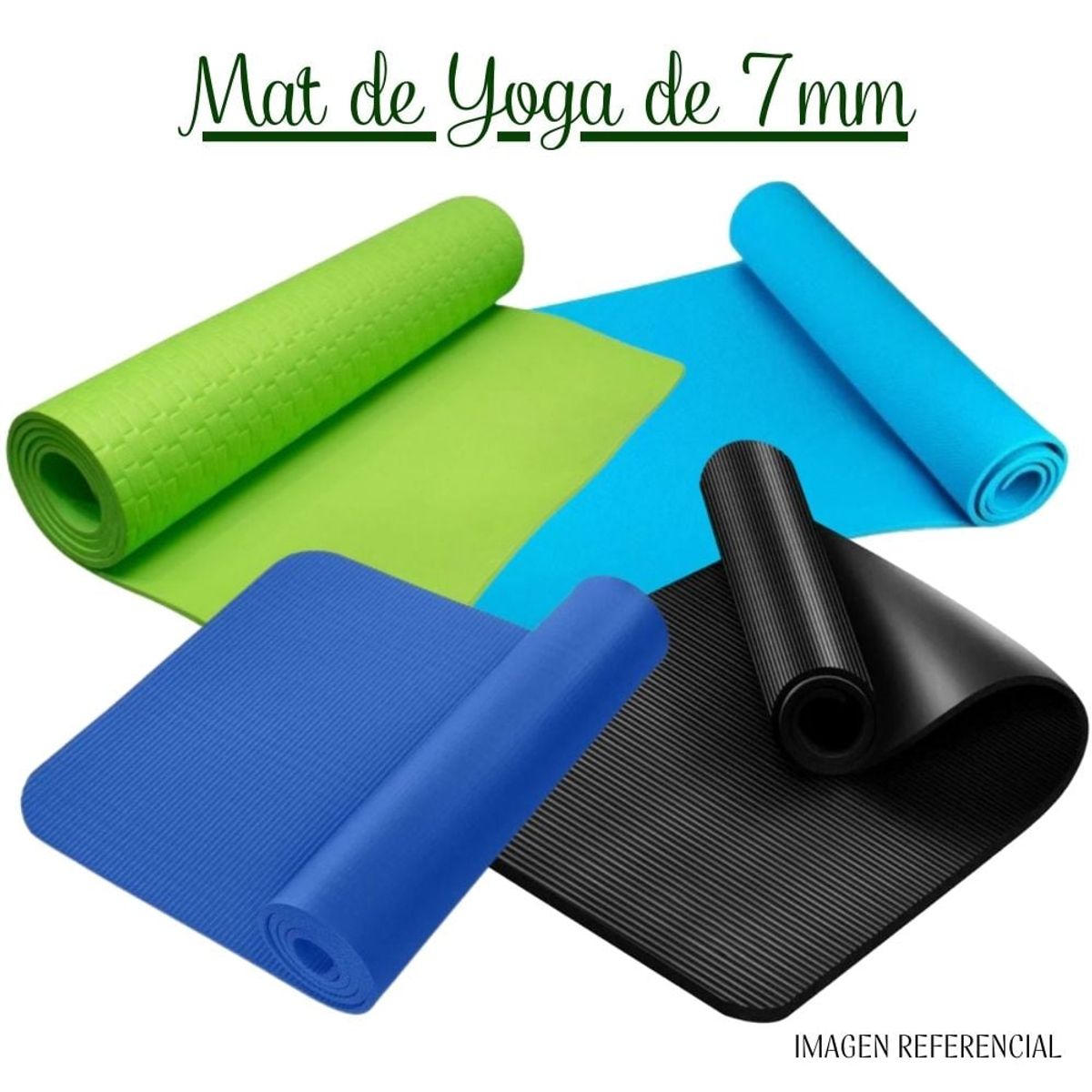 GENERICO - Mat de Yoga 7mm para hacer Ejercicios