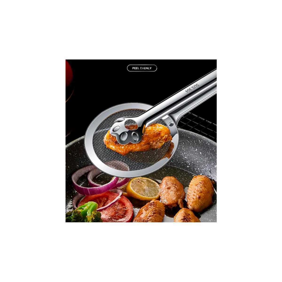 WELL BEING - PINZAS PARA COMIDA CON DISEÑO GARRA DE GATO