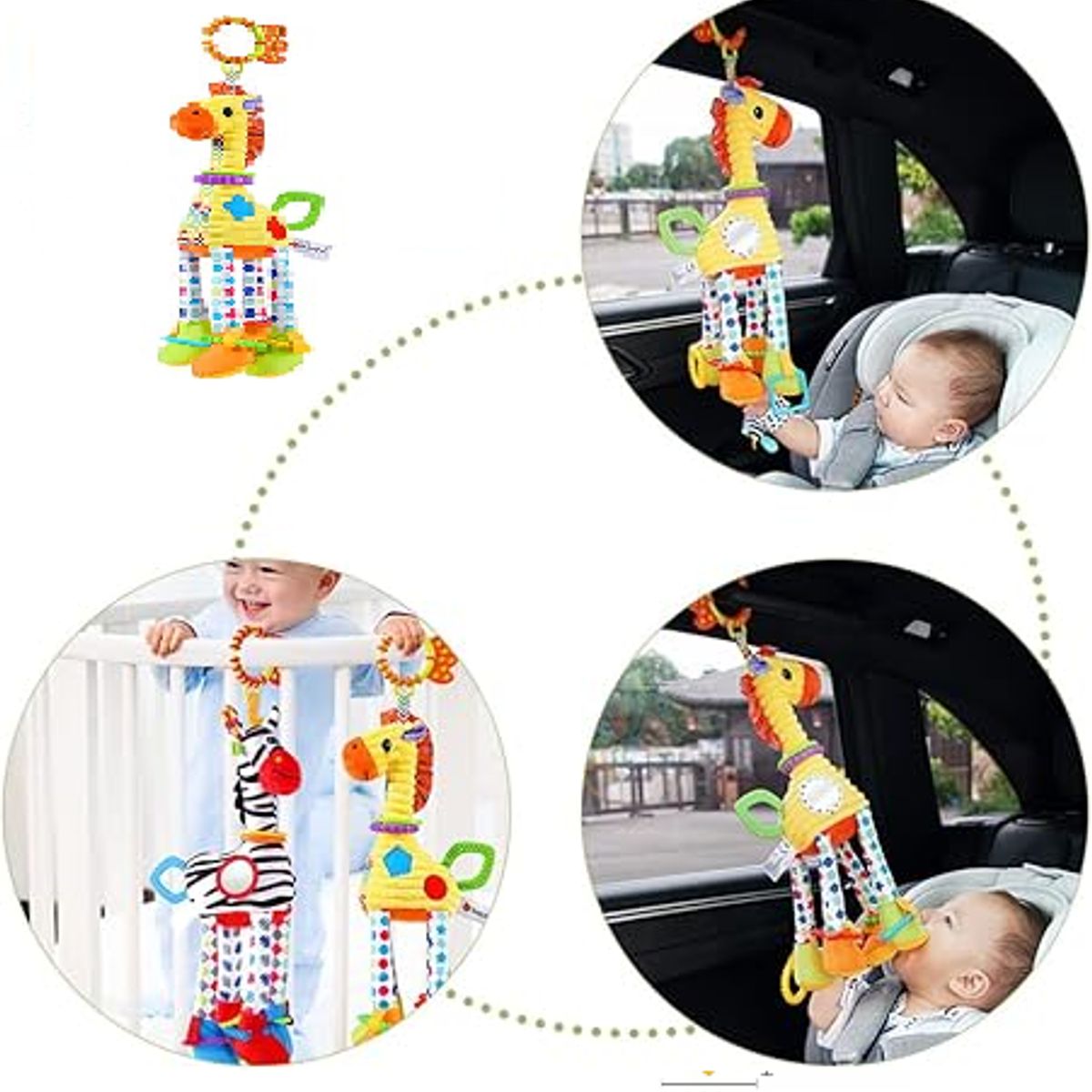 GENERICO - Juguete Sonajero Jirafa  para bebé de 0 a 12 meses,