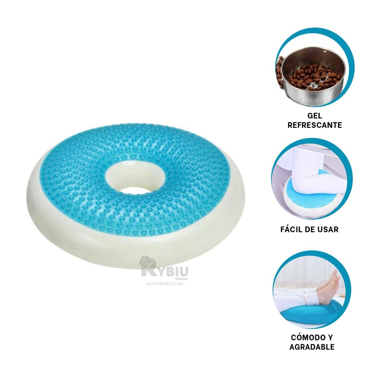 GENERICO - Almohadilla para Clima Calor Funda Negra Y+Regalo Agendita