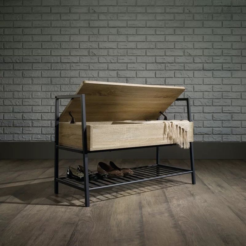 TU MESITA - Baúl Moderno Camel tipo Industrial TU MESITA color Roble