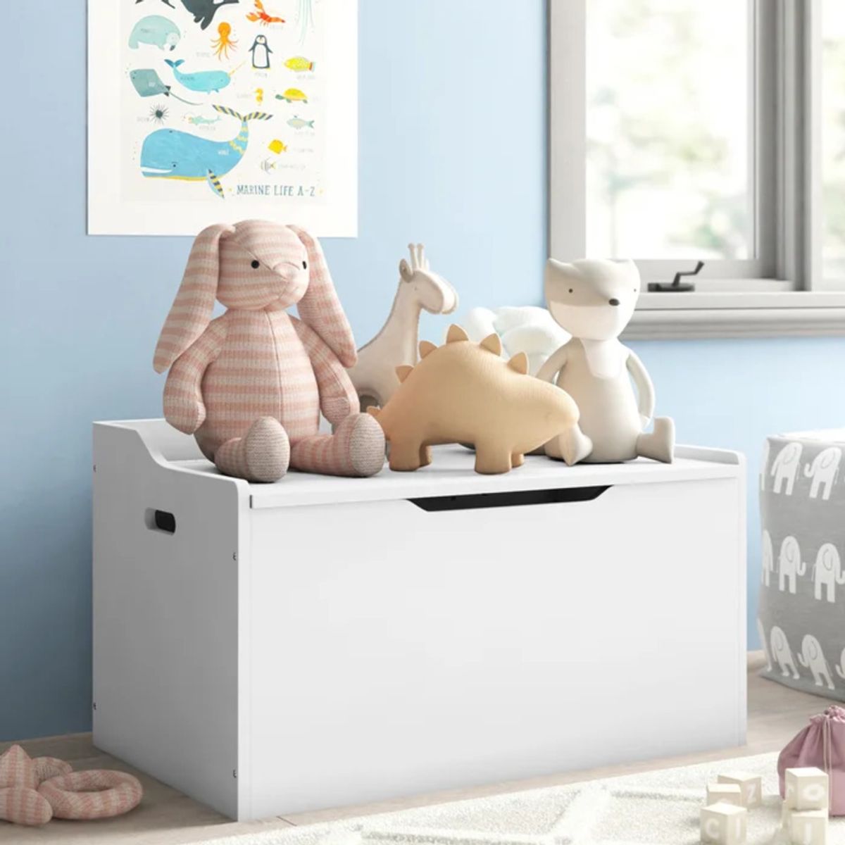 TU MESITA - Baúl Organizador Alcalá color Blanco TU MESITA