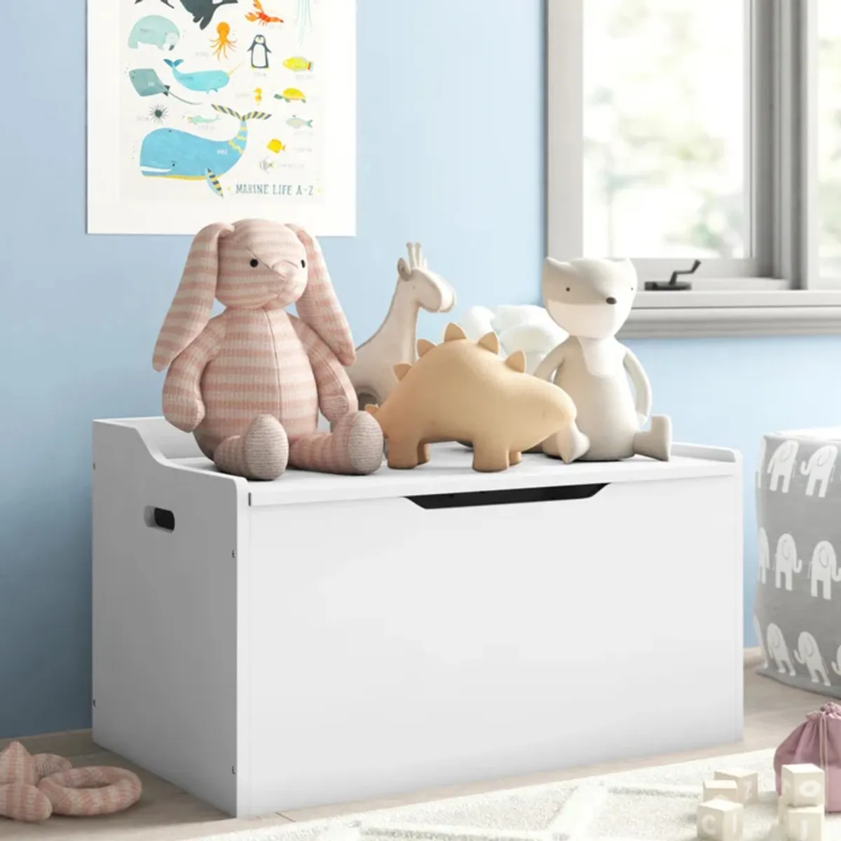 TU MESITA - Baúl Organizador Alcalá color Blanco TU MESITA