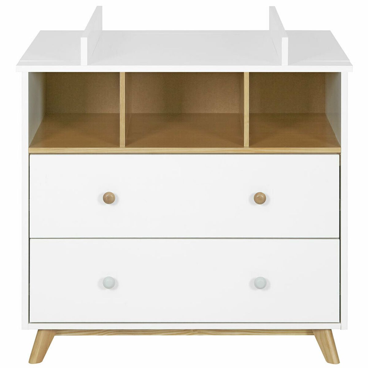 TU MESITA - Cómoda Infantil Claudy color BlancoMarrón TU MESITA