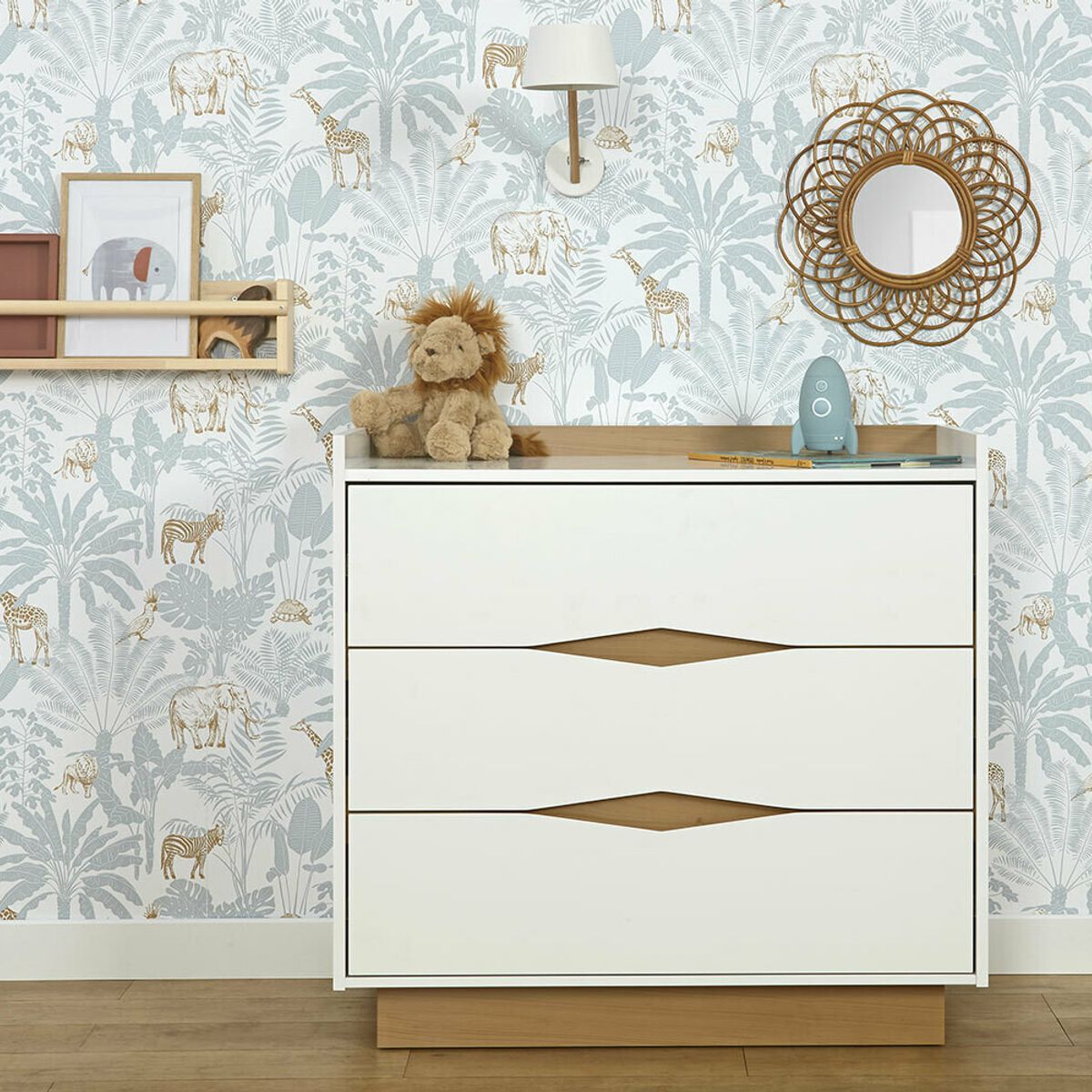 TU MESITA - Cómoda Infantil Israel color Blanco 3 cajones TU MESITA