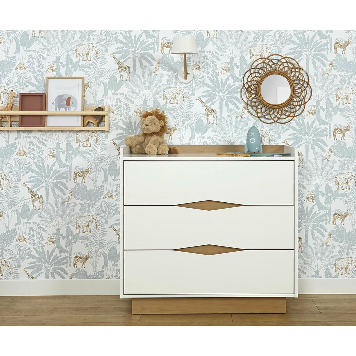 TU MESITA - Cómoda Infantil Israel color Blanco 3 cajones TU MESITA