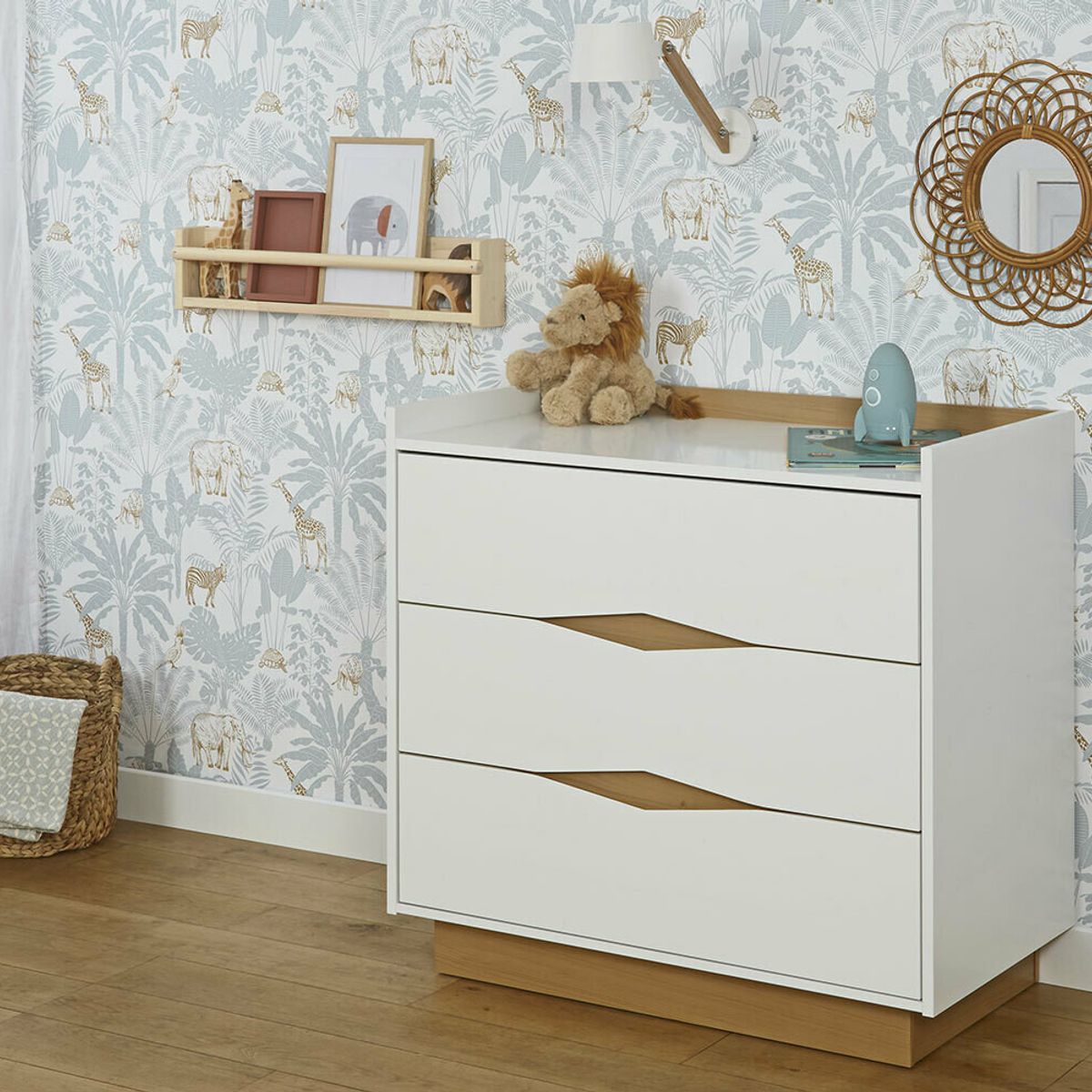 TU MESITA - Cómoda Infantil Israel color Blanco 3 cajones TU MESITA