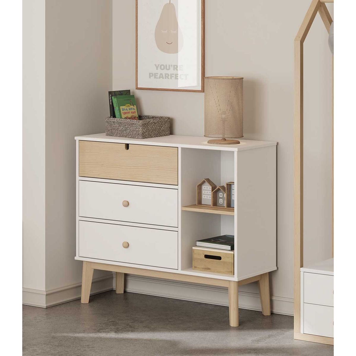 TU MESITA - Cómoda Infantil Kasidy color BlancoDuna TU MESITA