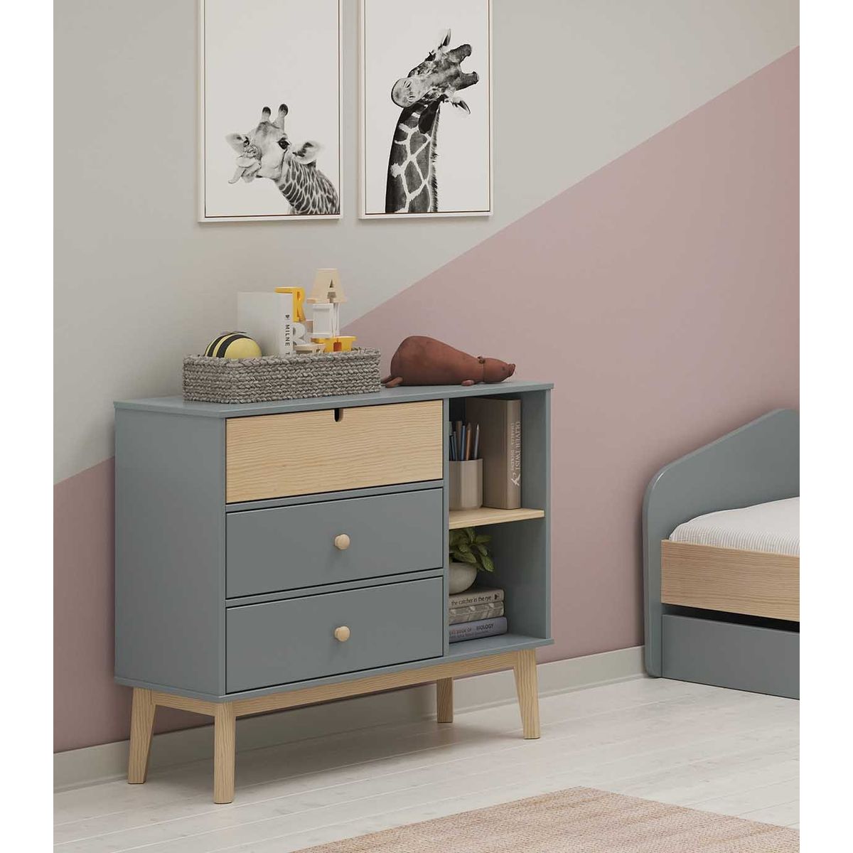 TU MESITA - Cómoda Infantil Kasidy color GrisDuna TU MESITA