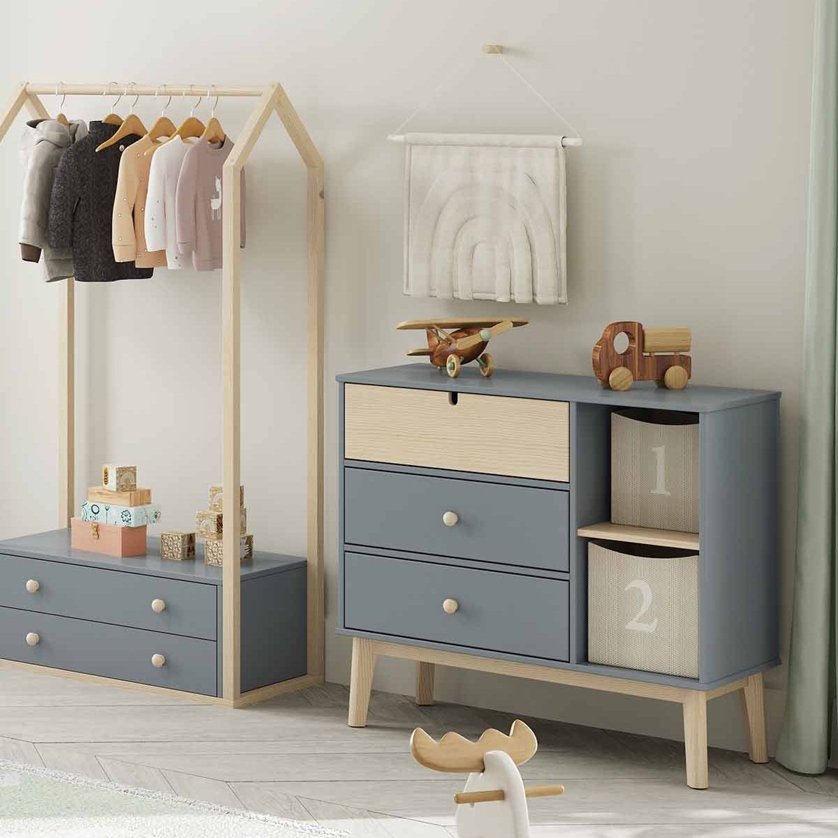 TU MESITA - Cómoda Infantil Kasidy color GrisDuna TU MESITA