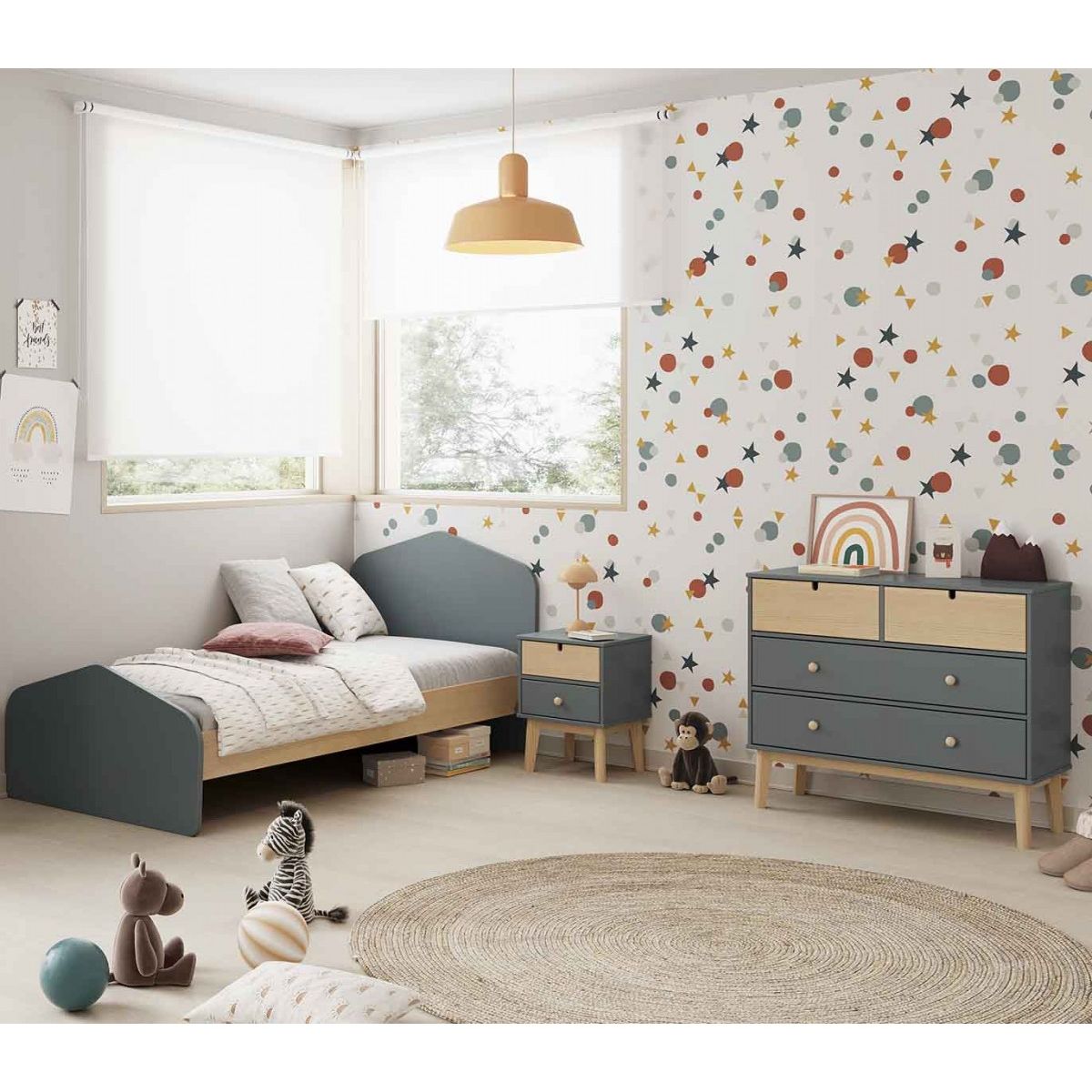 TU MESITA - Cómoda Infantil Kasidy color GrisDuna TU MESITA 4 cajones