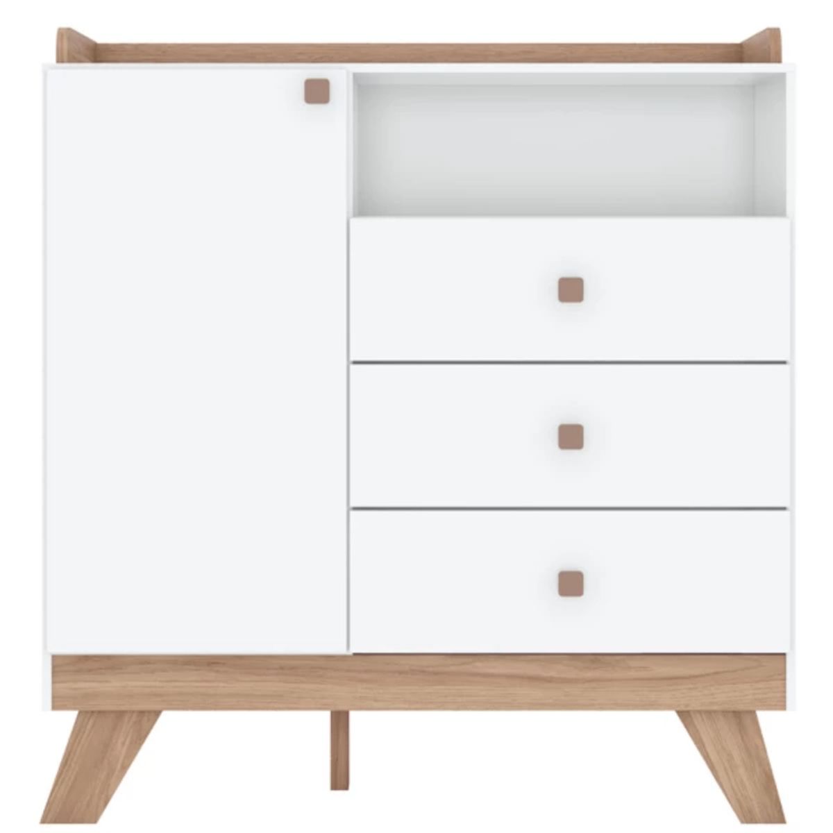 TU MESITA - Cómoda Infantil Padme color Blanco 3 cajones TU MESITA