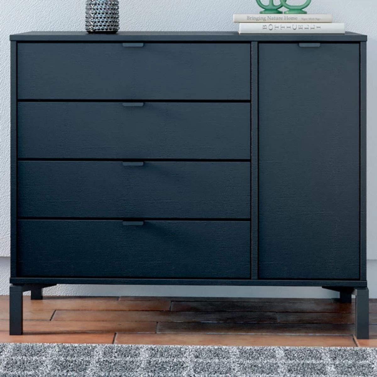 TU MESITA - Cómoda Juvenil Mariana color Negro TU MESITA