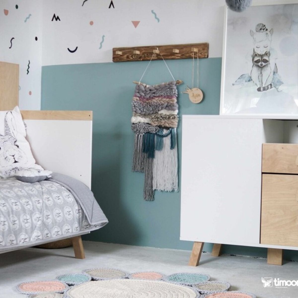 TU MESITA - Cómoda Moderna Infantil Magic 2 puertas 1 cajón TU MESITA