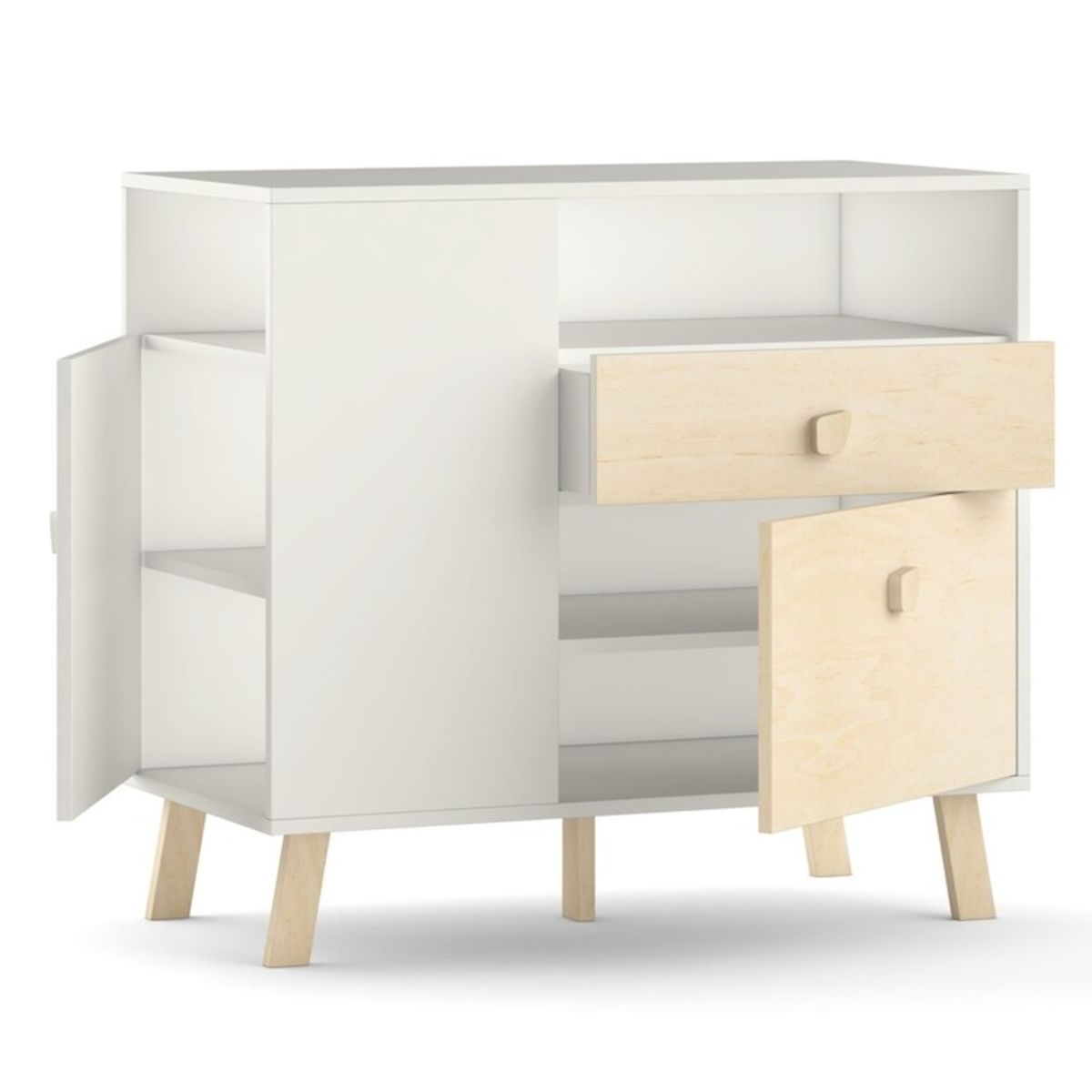 TU MESITA - Cómoda Moderna Infantil Magic 2 puertas 1 cajón TU MESITA