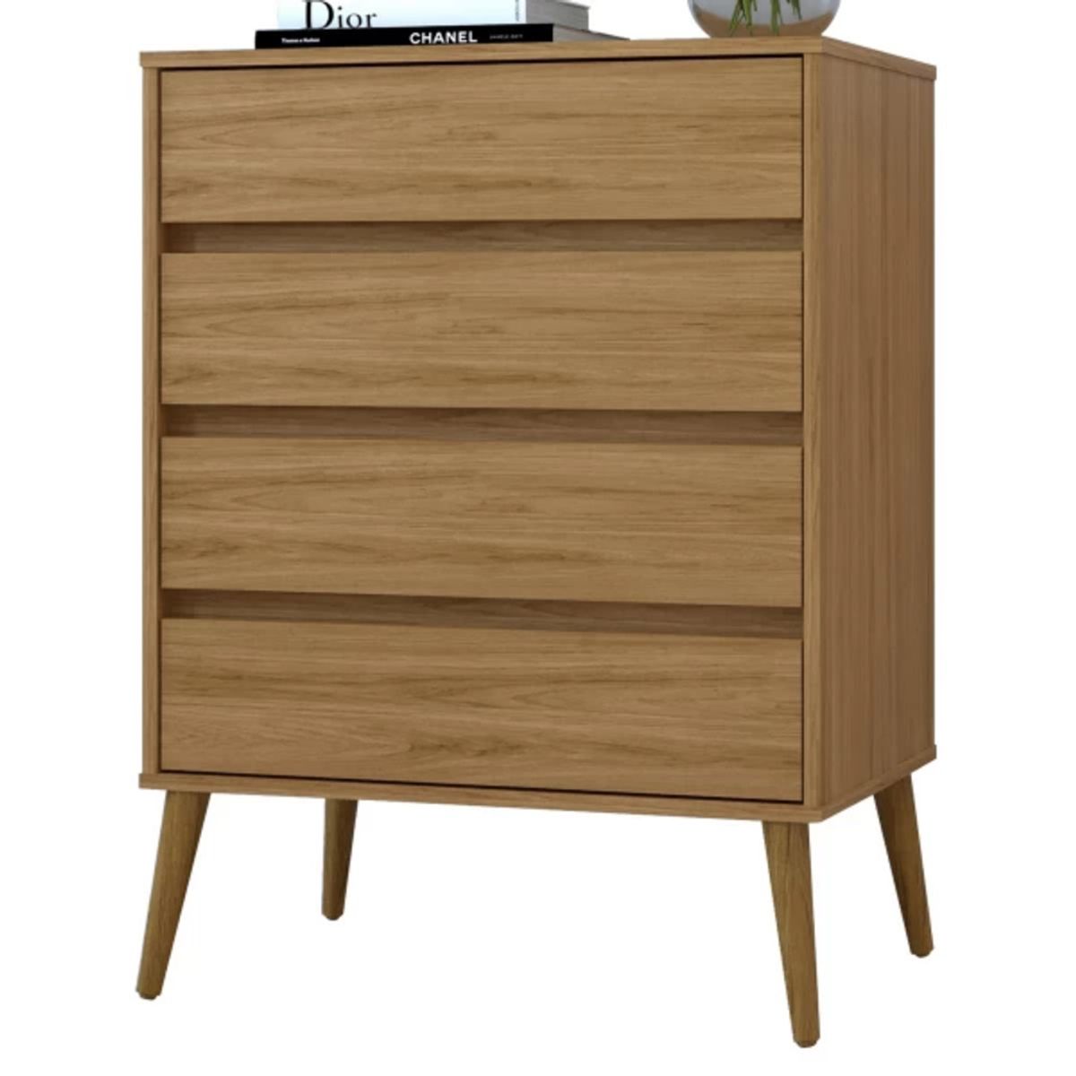 TU MESITA - Cómoda Multiusos Fiorentina color Duna 4 cajones TU MESITA