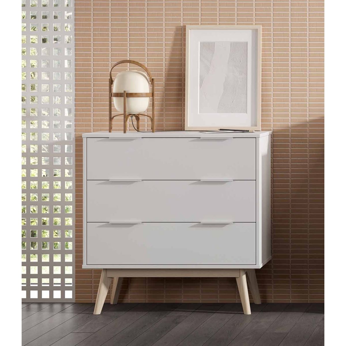 TU MESITA - Cómoda Nórdica Ibis color Blanco TU MESITA