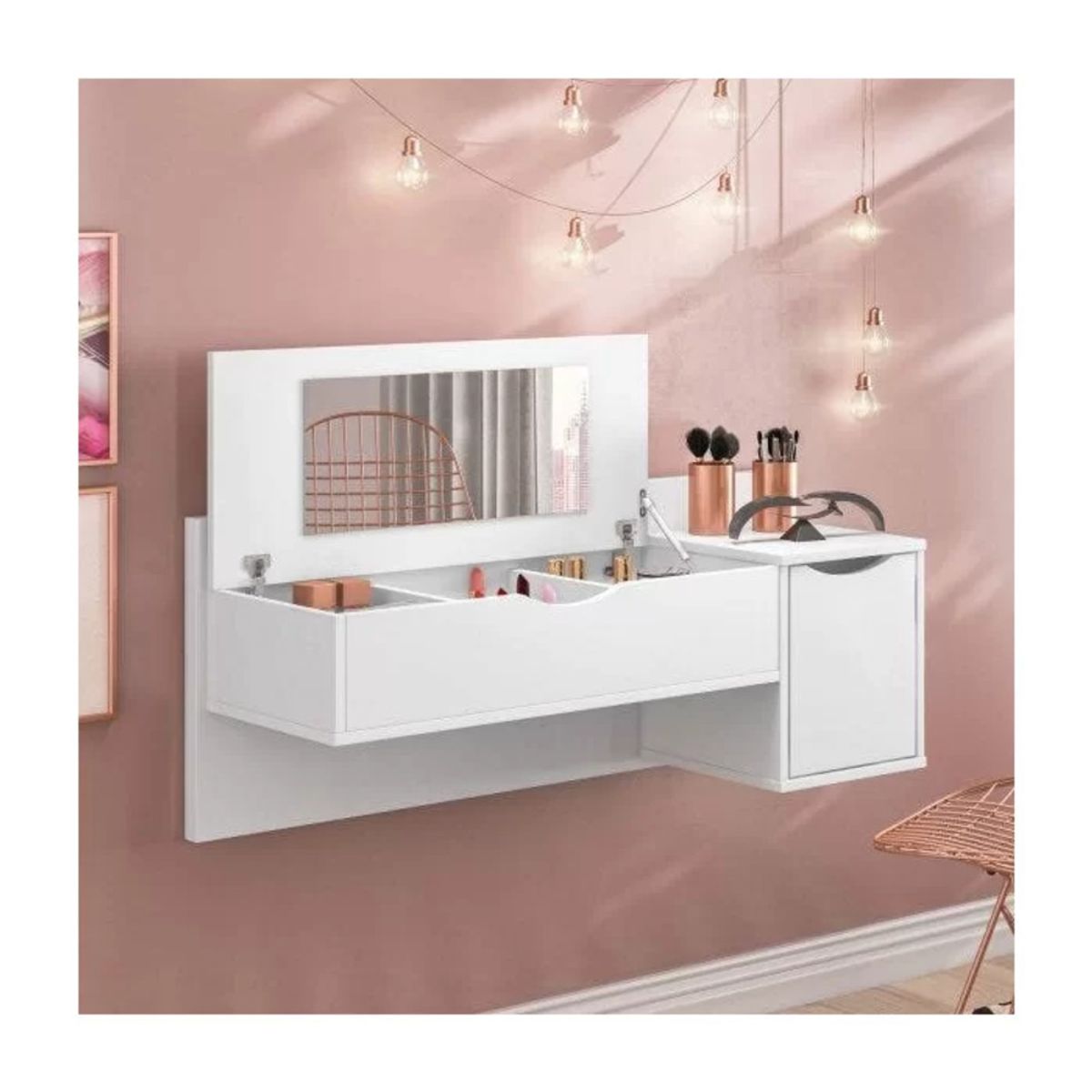 TU MESITA - Tocador Flotante Kate color Blanco TU MESITA