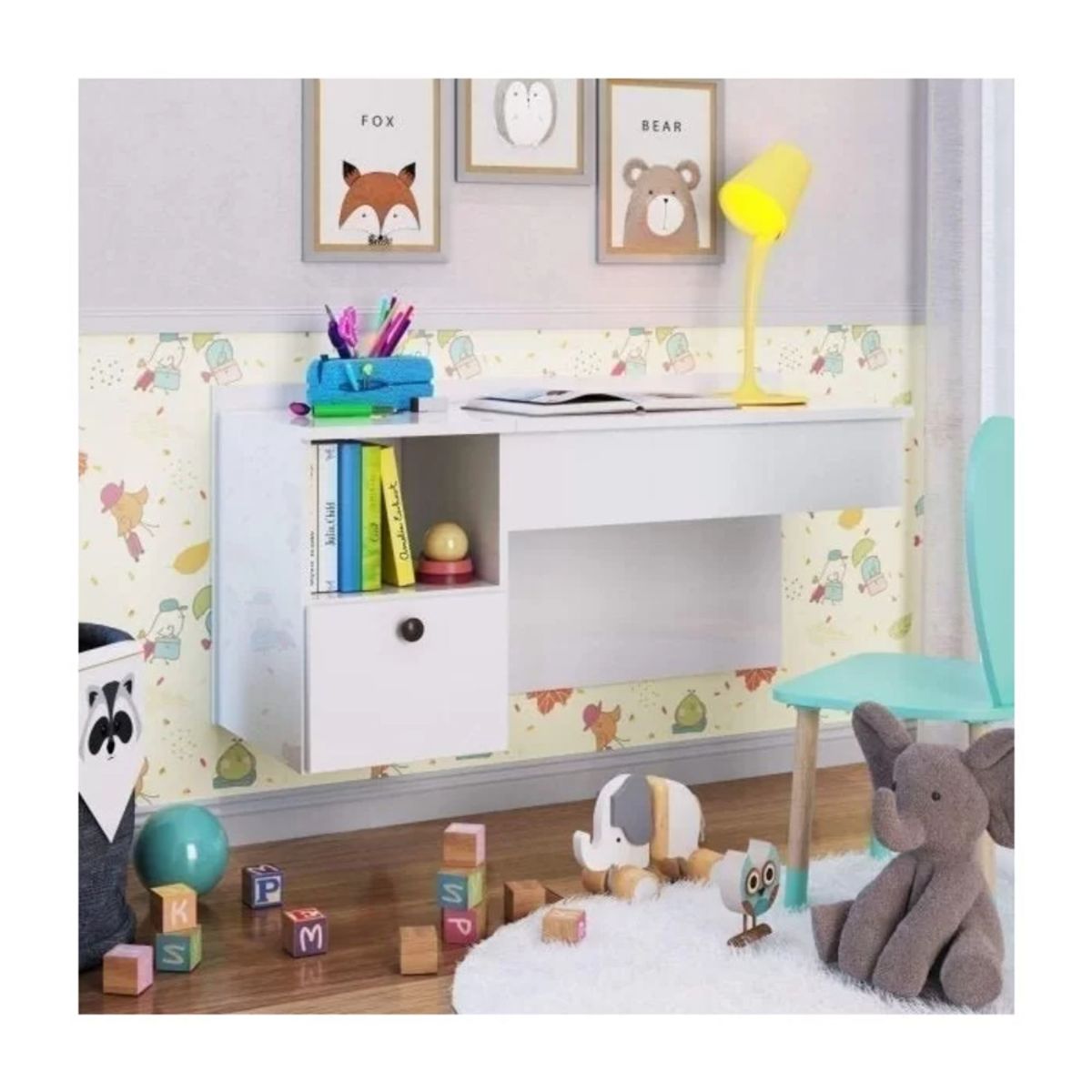 TU MESITA - Tocador Moderno Flotante Cantolao color Blanco TU MESITA