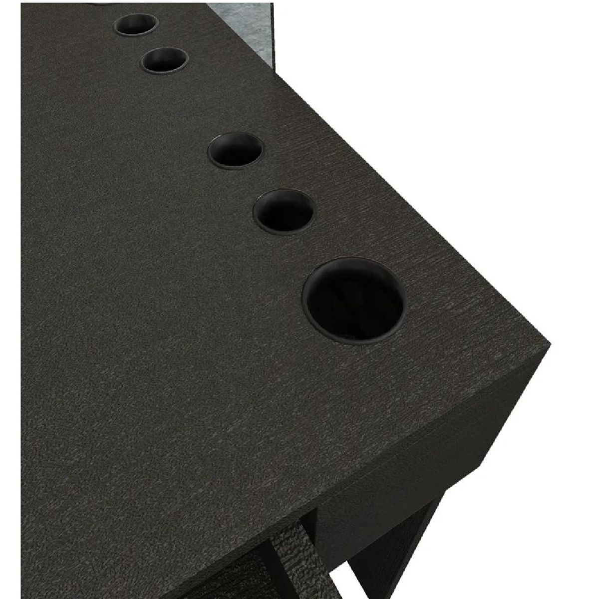 TU MESITA - Tocador Alto TU MESITA Nuria color Negro 2 cajones 1 puerta