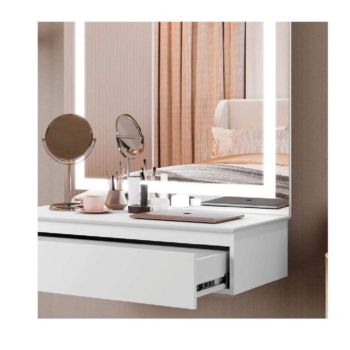 TU MESITA - Tocador Flotante TU MESITA Regina color Blanco 1 cajón