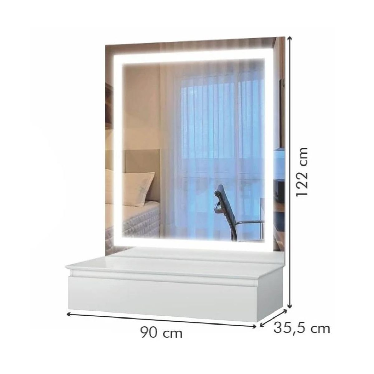 TU MESITA - Tocador Flotante TU MESITA Regina color Blanco 1 cajón