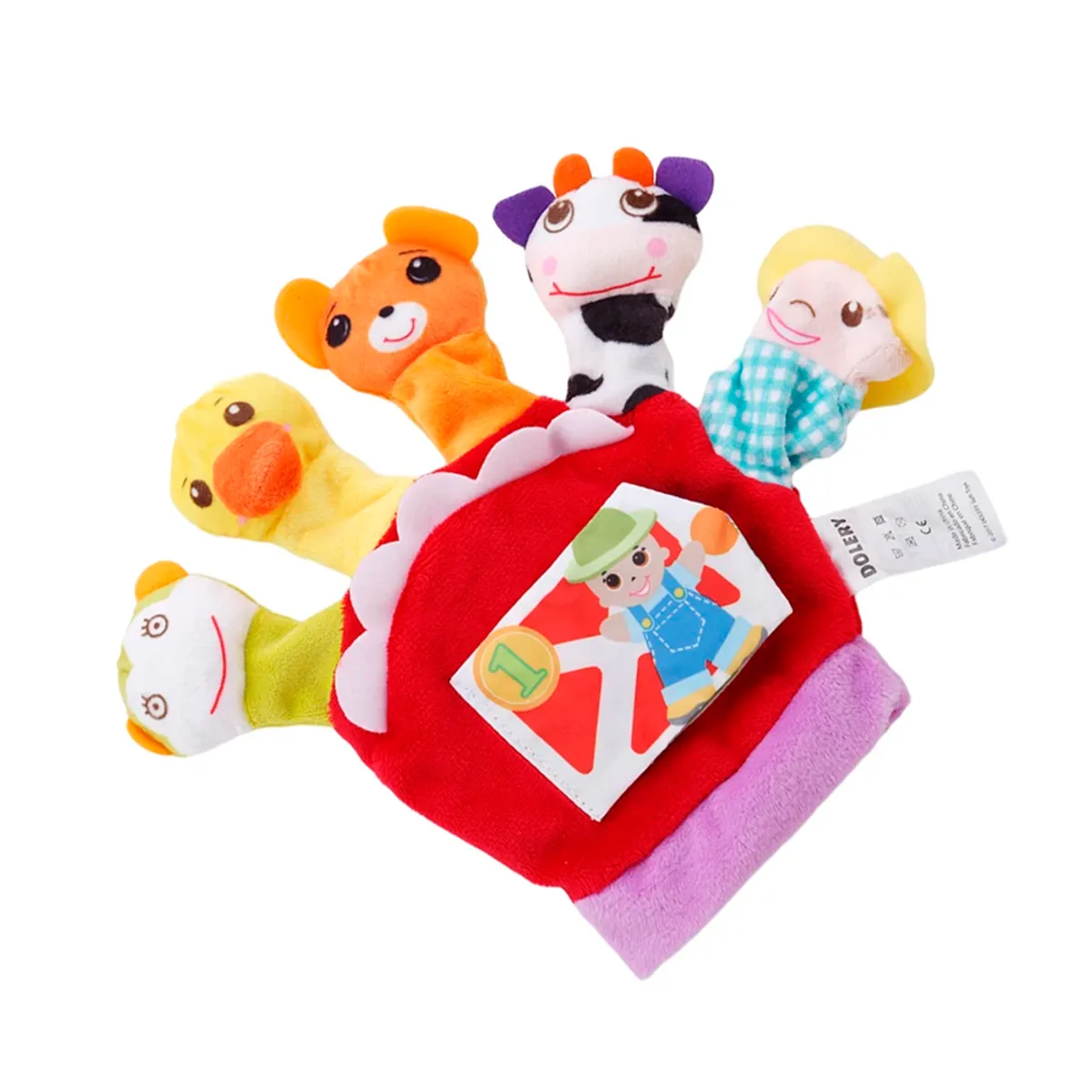 GENERICO - Guante Titeres Marioneta Dedos Estimulacion Temprana