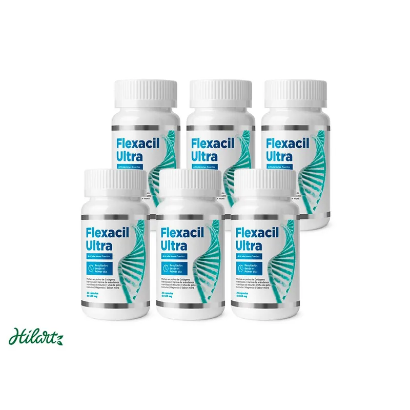 FLEXACIL - FLEXACIL ULTRA - pack x 6 - CAPSULAS para molestias articulares y óseas