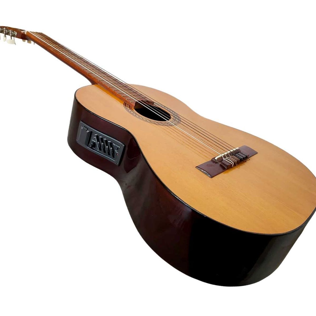 MALLKU - E. Falcon- Guitarra Clasica Electroacustica 4 bandas + Funda