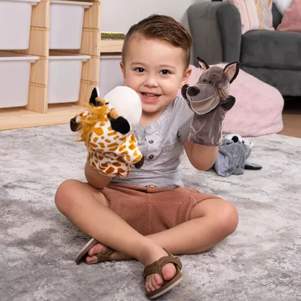 GENERICO - Titere Marioneta de Mano Lobo Feroz