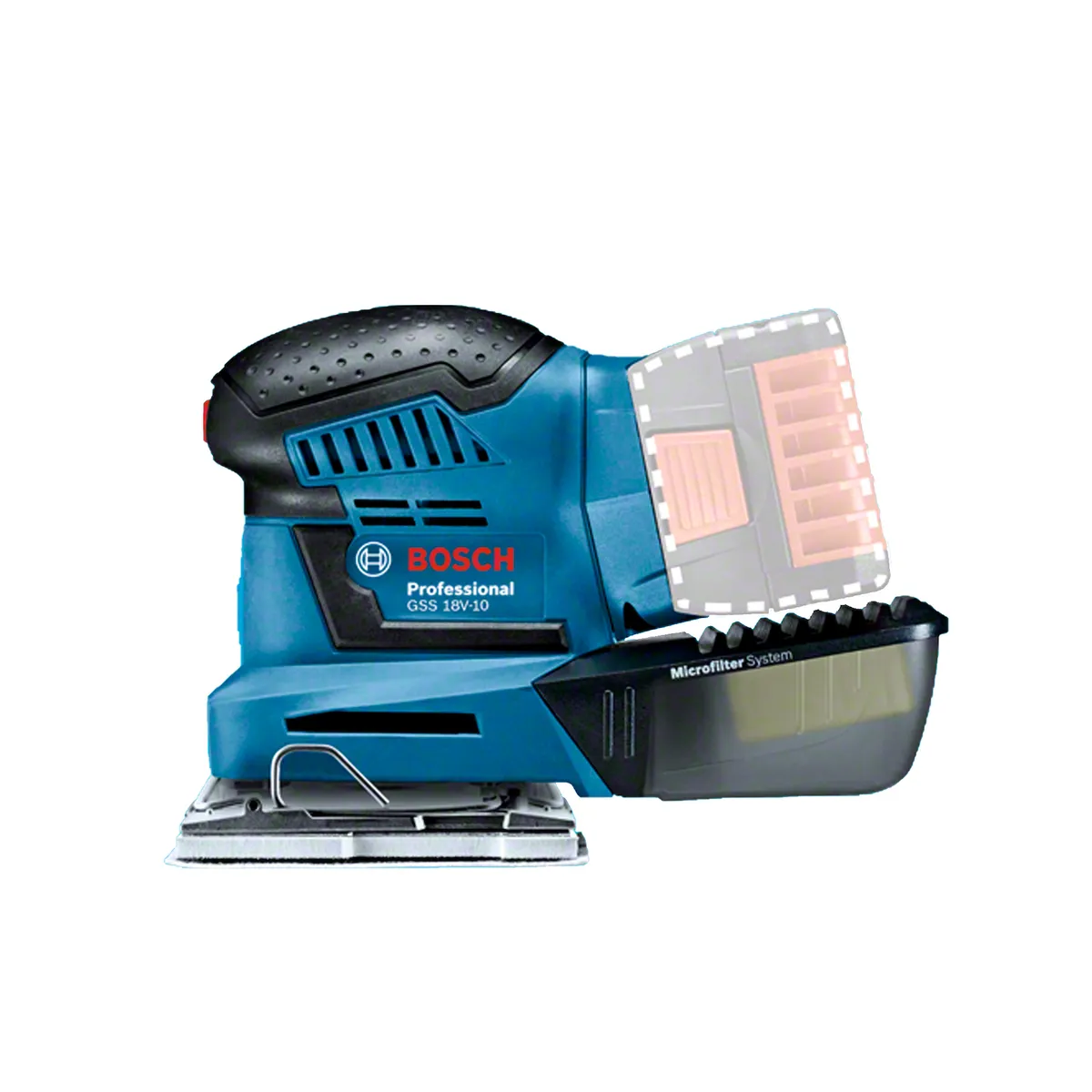 BOSCH - Lijadora inalámbrica bosch sin bateria GSS 18V-10